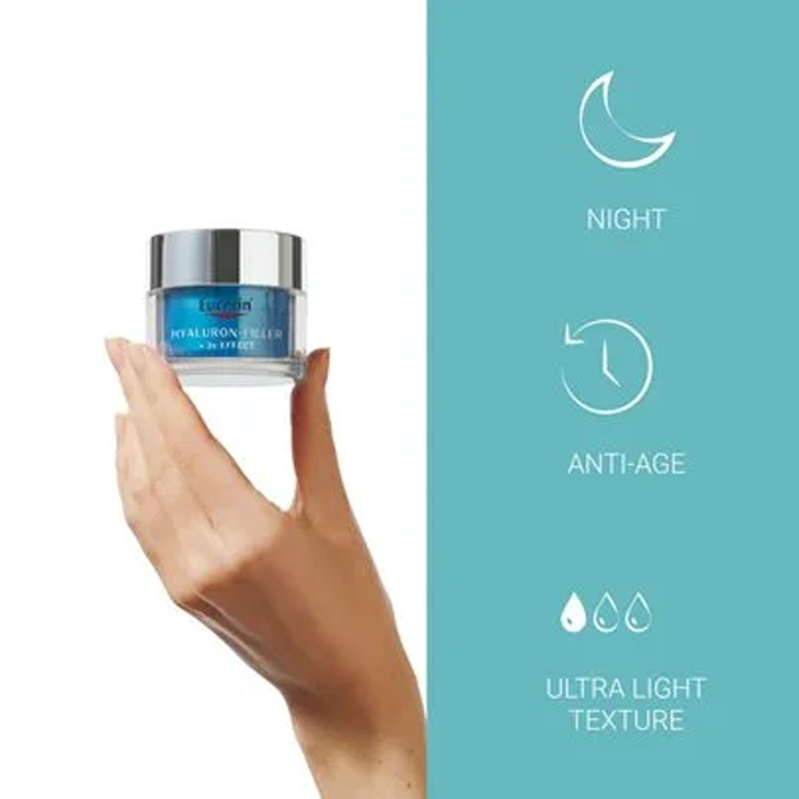EUCERIN HYALURON FILLER MOISTURE BOOSTER NIGHT CARE 50ml 2 EUCERIN HYALURON FILLER MOISTURE BOOSTER NIGHT CARE 50ml