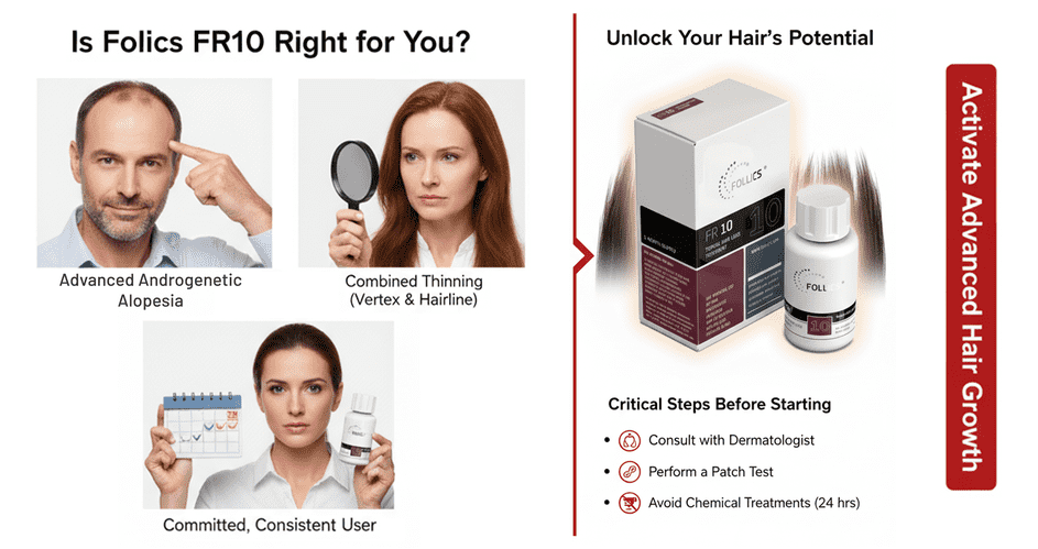 Follics FR10 hair loss treatment
