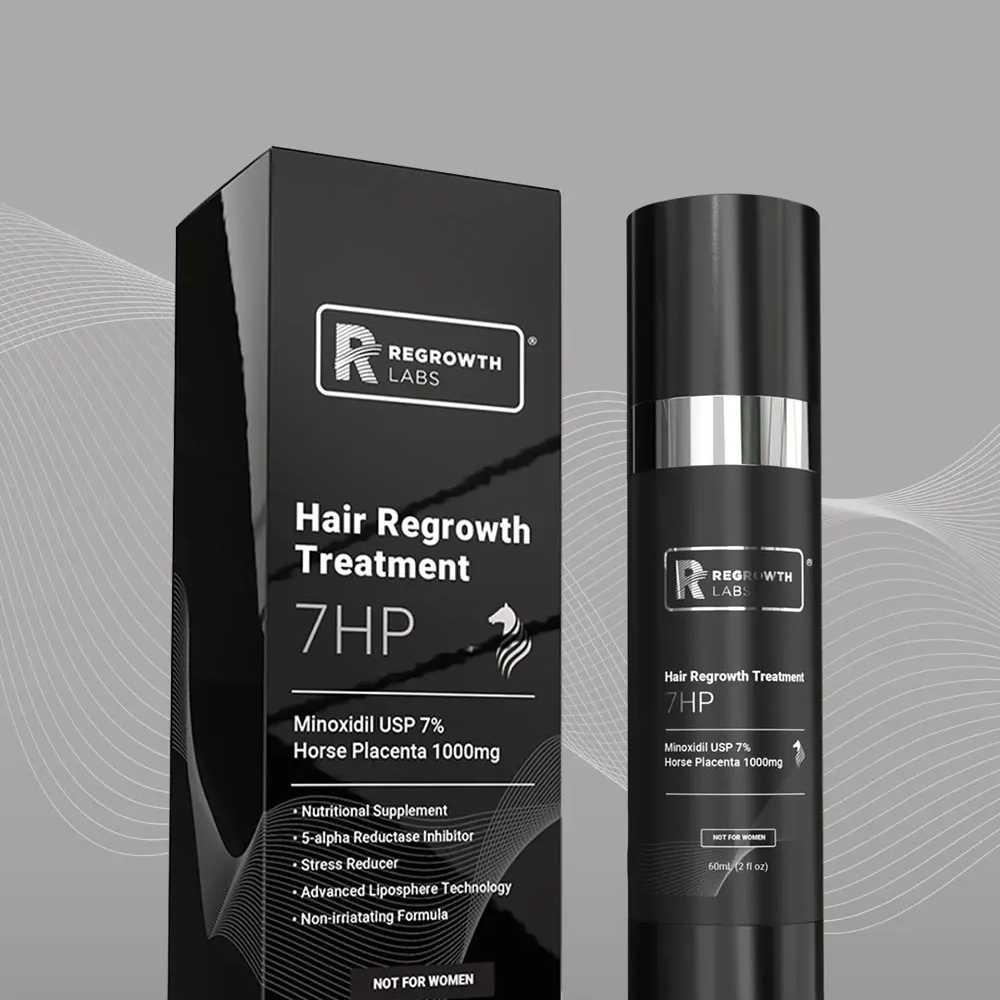 7HP Hair Regrowth Treatment | Minoxidil 7% + Dutasteride 0.1% + Horse Placenta 1,000mg 5 7HP Hair Regrowth Treatment | Minoxidil 7% + Dutasteride 0.1% + Horse Placenta 1,000mg - Image 3