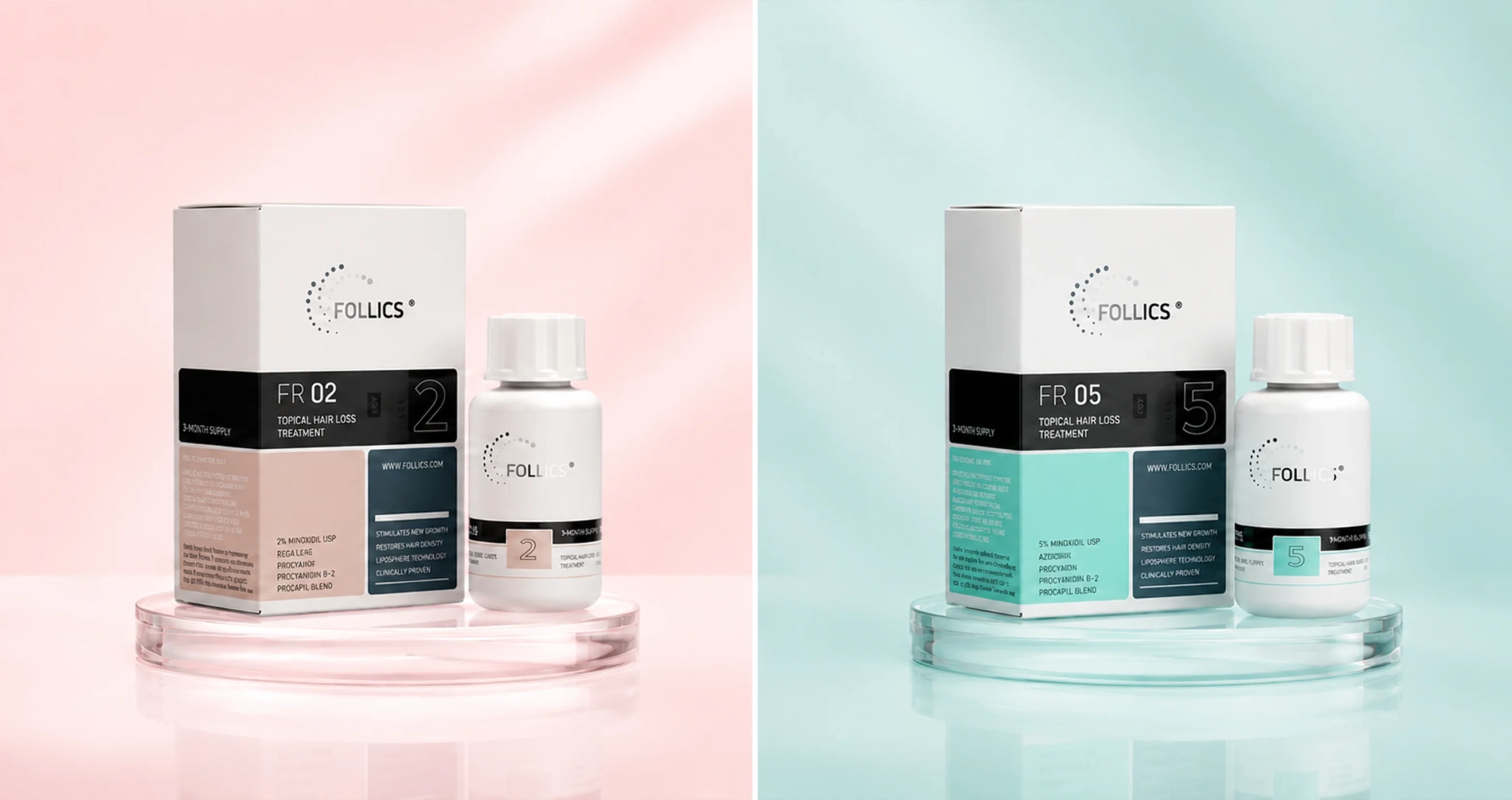 minoxidil 2% vs 5%