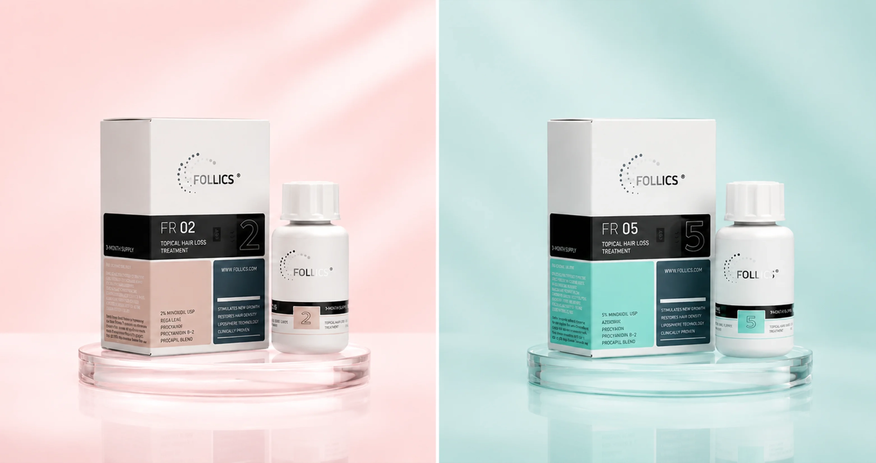 minoxidil 2% vs 5%