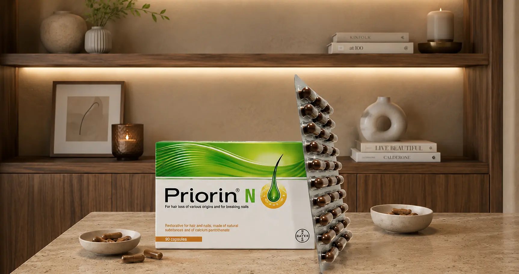Best over-the-counter options for improving hair density in UAE 1 Priorin Capsules 90's for hair growth