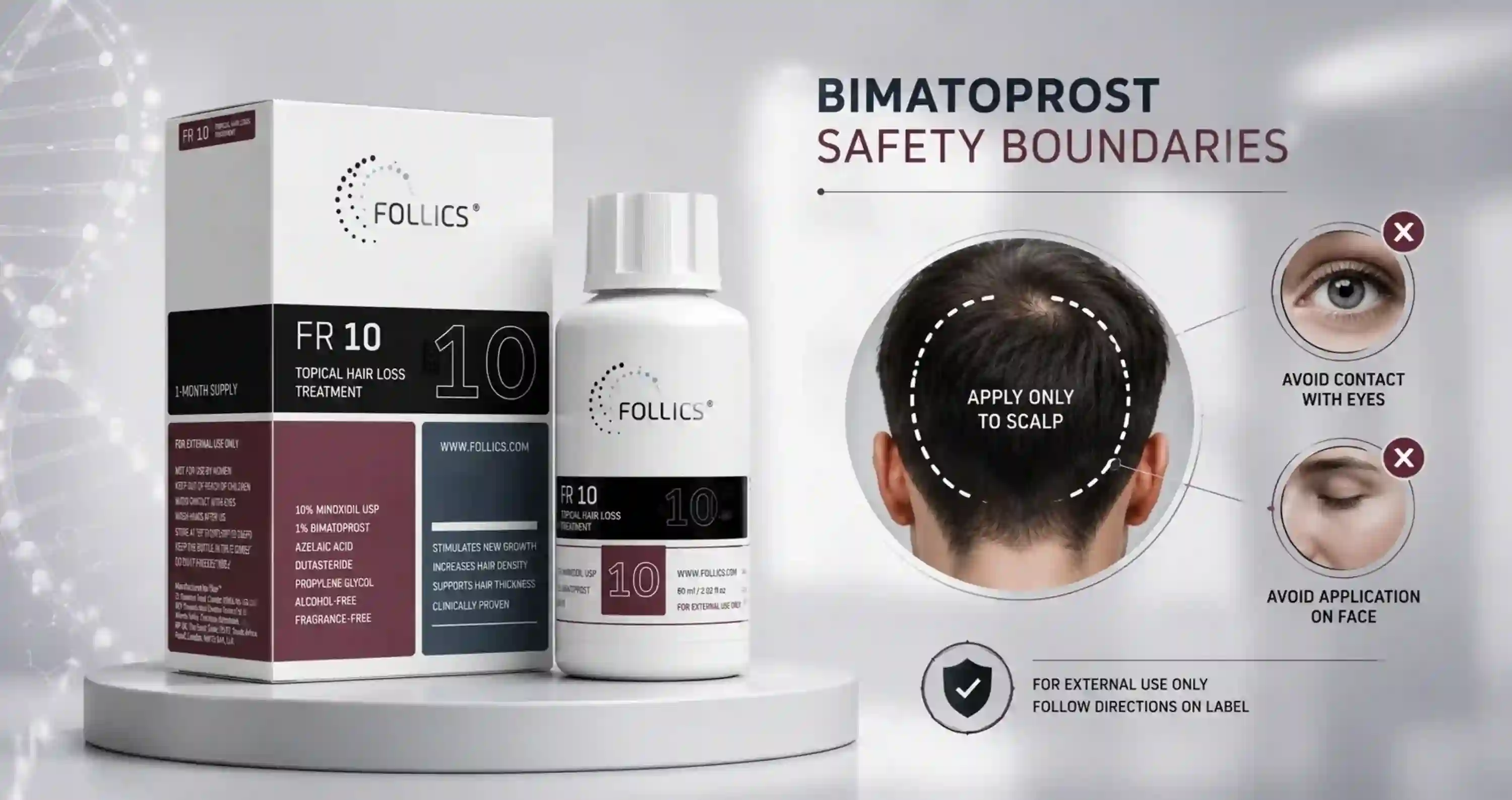 FR10 bimatoprost hair formula