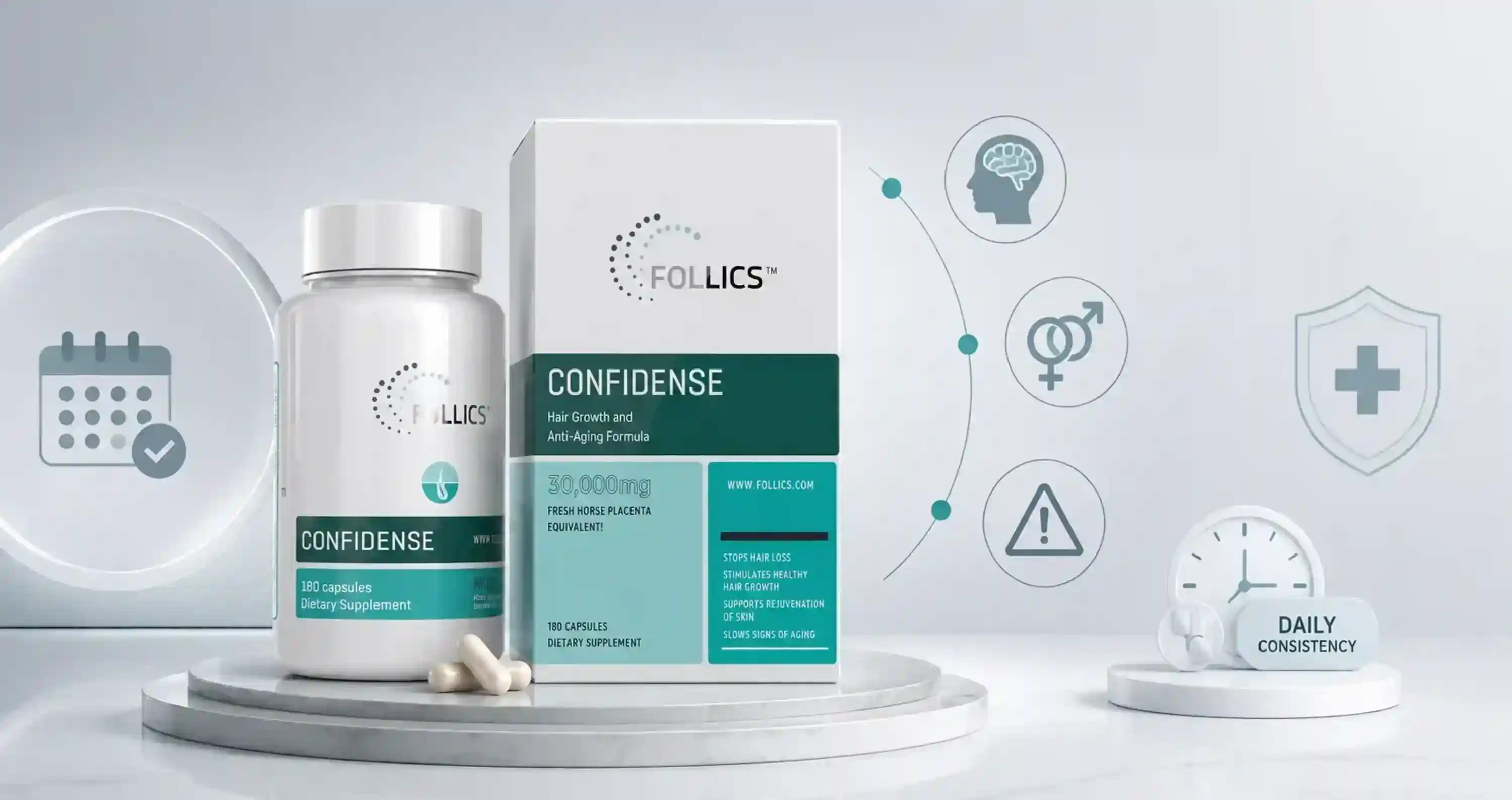 Follics Confidense dosage explained