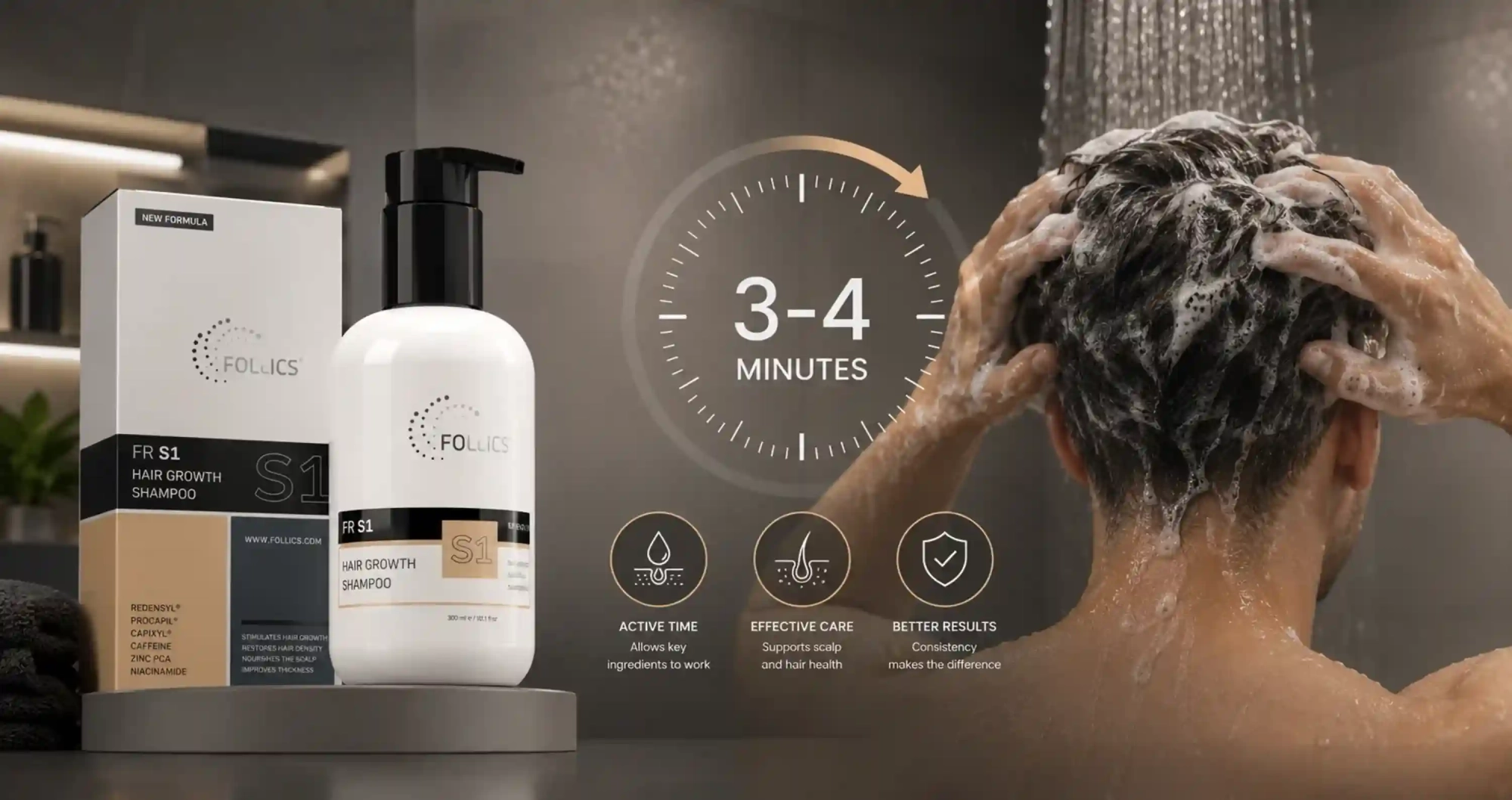 FR S1 shampoo contact time
