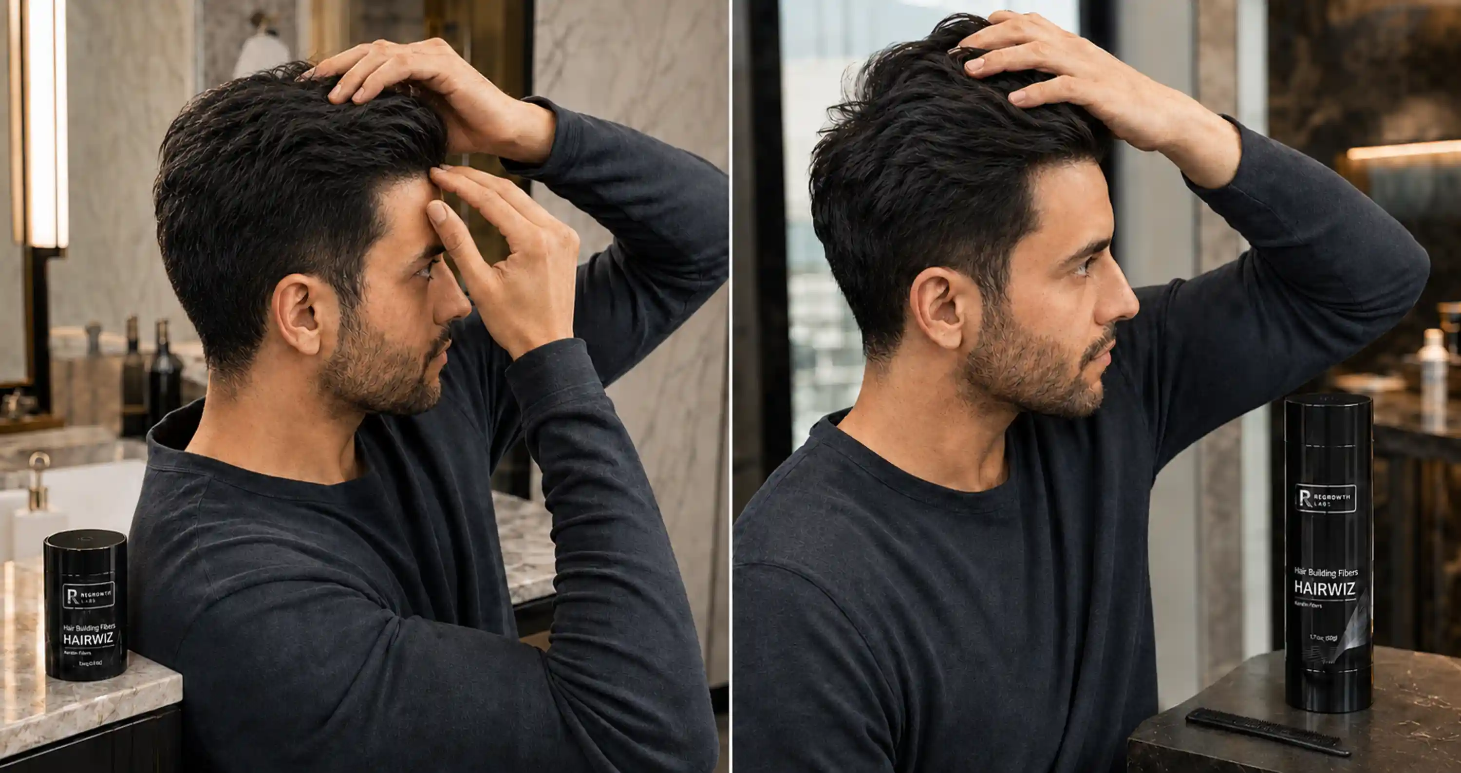50g vs 15g hair fibers