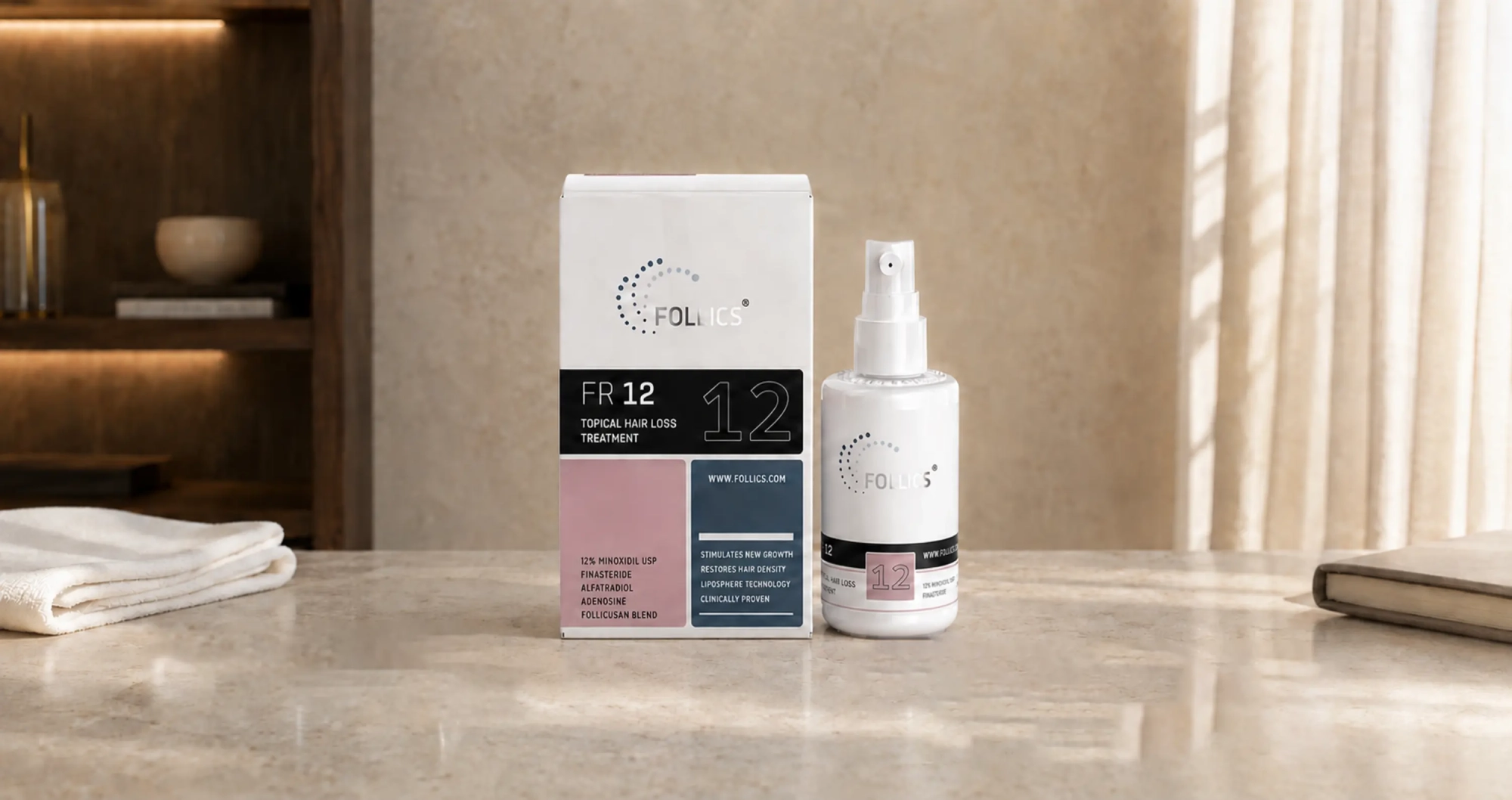 FR12 alfatradiol finasteride spray