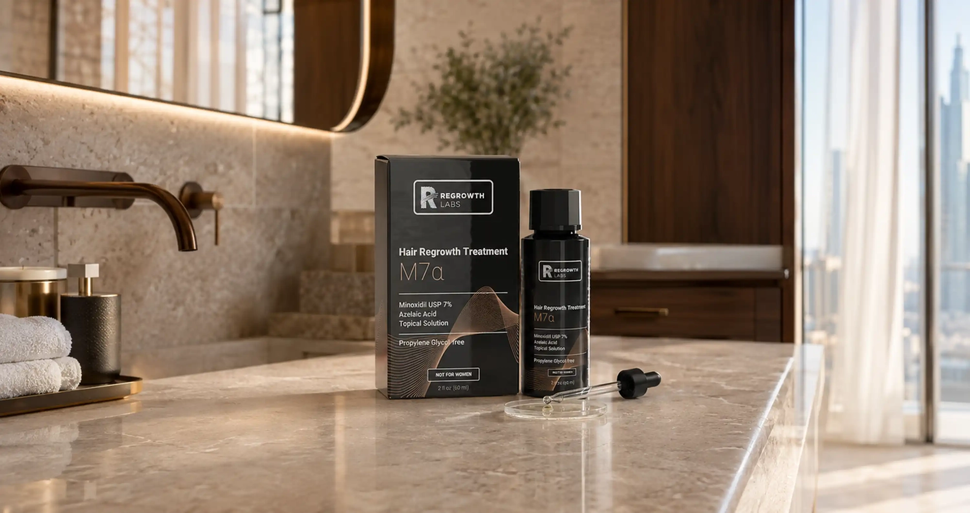 propylene glycol free minoxidil 7 percent