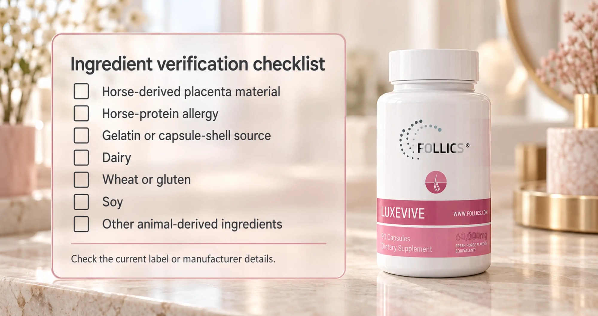 Luxevive hair and skin supplement